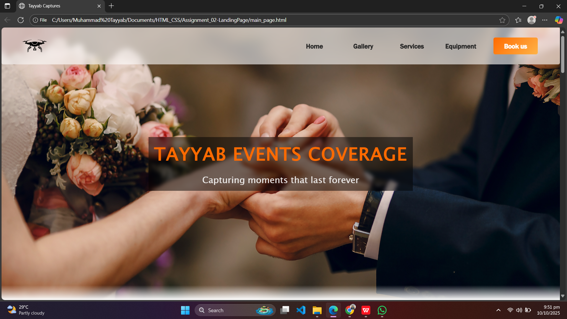Photography Website by Muhammad Tayyab
